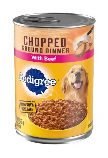 PEDIGREE® PEDIGREE® Chopped Ground Dinner Adult Wet Dog Food, Beef Flavor 22 oz can