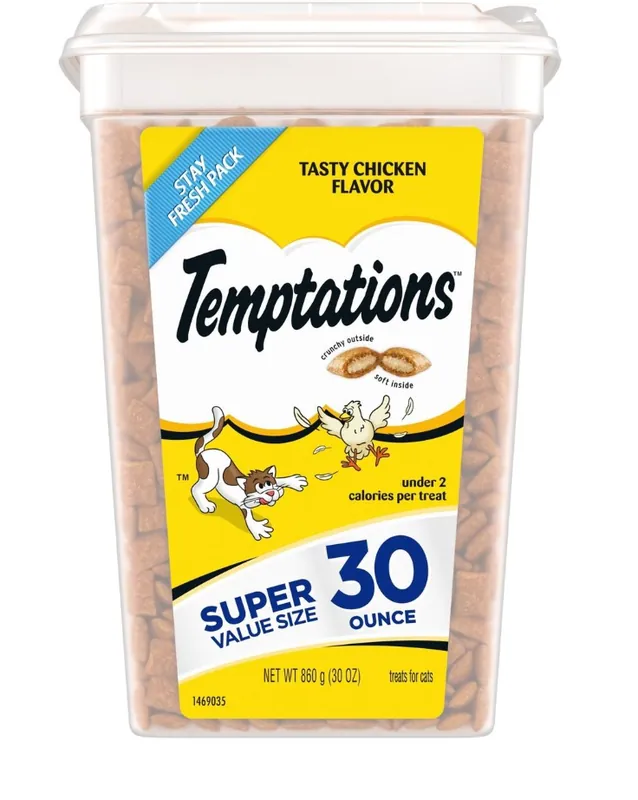 Temptations Tasty Chicken Flavor Adult Dry Cat Treats 30oz
