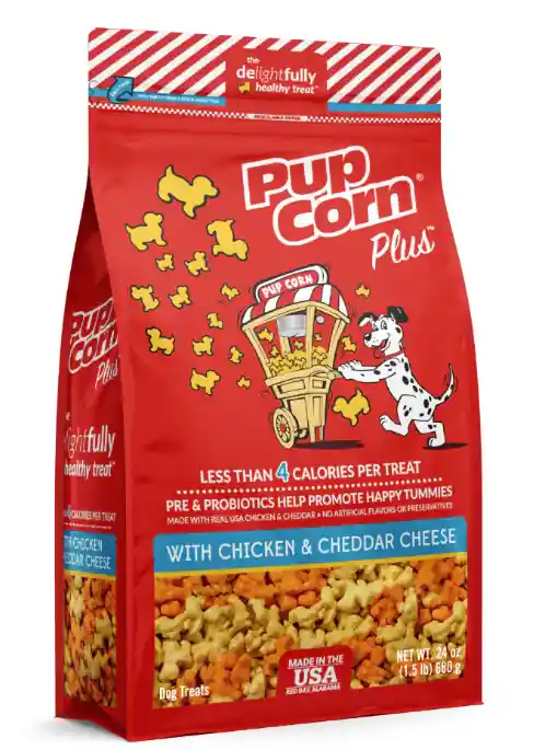 Pupcorn Plus Chicken Cheddar Cheese 24.5oz