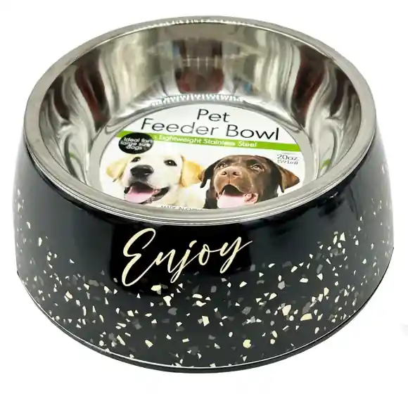 Kole Imports 8.5" Pet Feeder with Removeable Steel Bowl