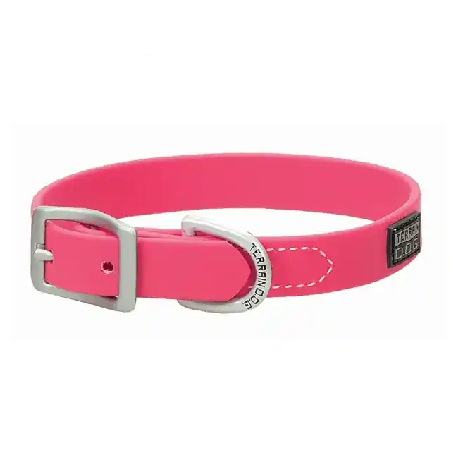 Terrain D.O.G X-Treme Adventure Dog Collar - Hot Pink 1" X 19"