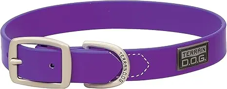 Terrain D.O.G X-Treme Adventure Dog Collar - Purple 3/4" X 17"