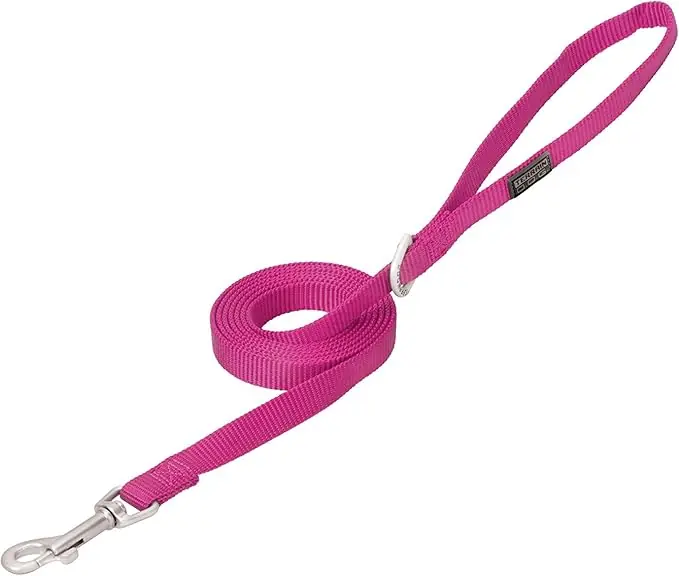 Terrain D.O.G Nylon Single-Ply Dog Leash - Pink 3/4" X 6‘