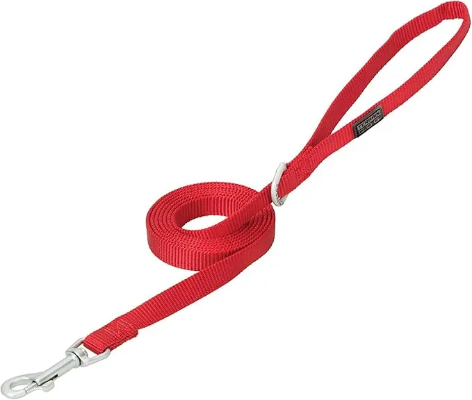 Terrain D.O.G Nylon Single-Ply Dog Leash - Red 3/4" X 6‘