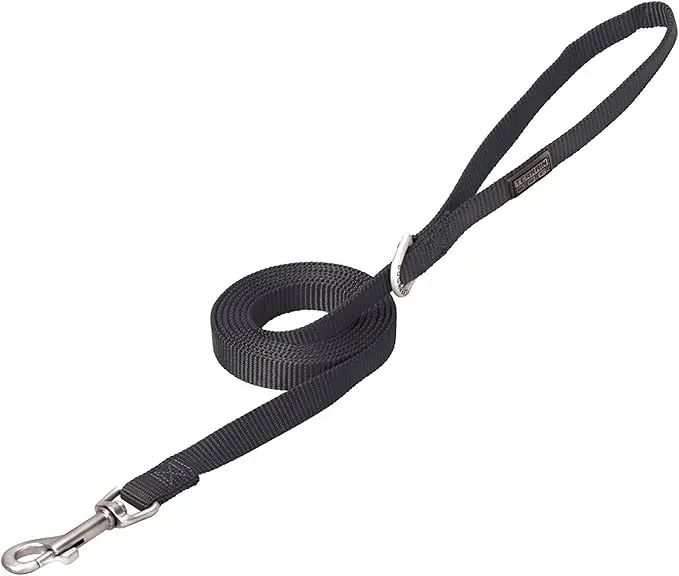 Terrain D.O.G Nylon Single-Ply Dog Leash - Black 3/4" X 6‘