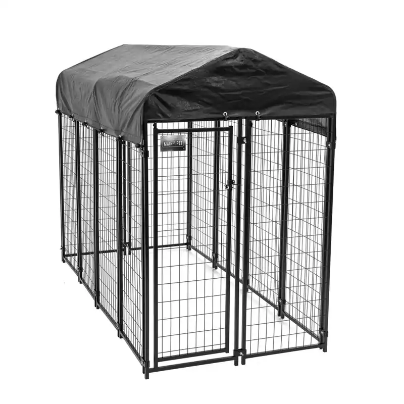 Main St. Pet™ 6‘ H x 4‘ W x 8‘ D Welded Wire Dog Kennel with Roof