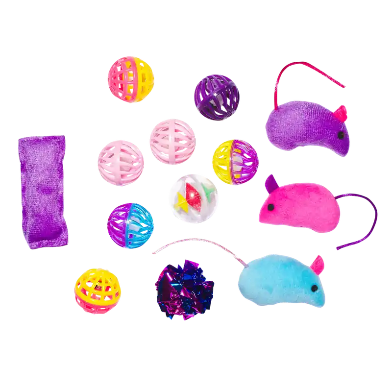 Main St. Pet™ 13-Pc Ball & Mice Variety Pack Cat Toys