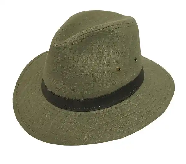 Broner Men‘s Saugatuck Hemp/Cotton Blend Safari Hat - Olive