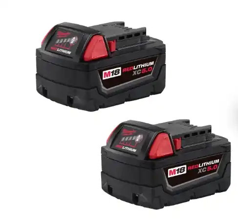 Milwaukee M18 Redlithium XC5.0 Extended Capacity Battery 2PK