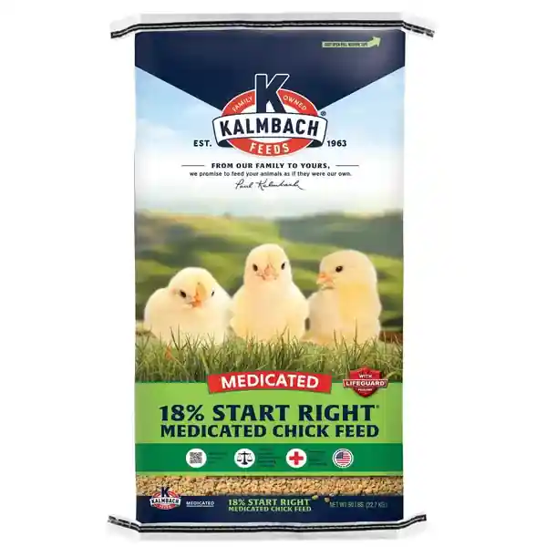 Kalmbach Feeds 18% Start Right® Chick Feed (Medicated)