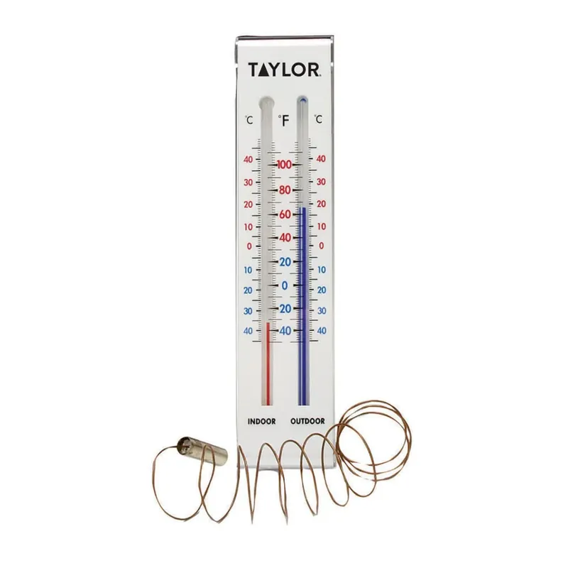 Taylor Precision Products 9.75" x 1.25" Indoor and Outdoor Thermometer
