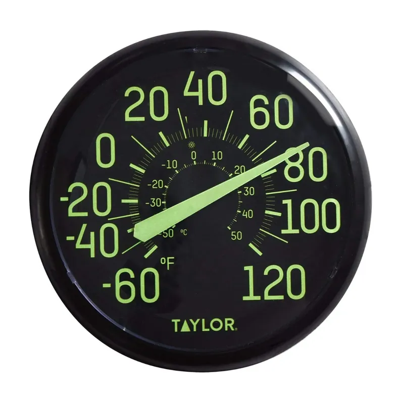 Taylor Precision Products 13.25" Outdoor Glow in the Dark Thermometer