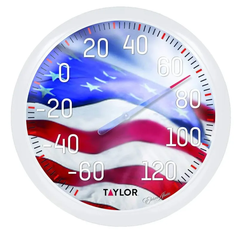 Taylor Precision Products 13.25" American Flag Dial Thermometer
