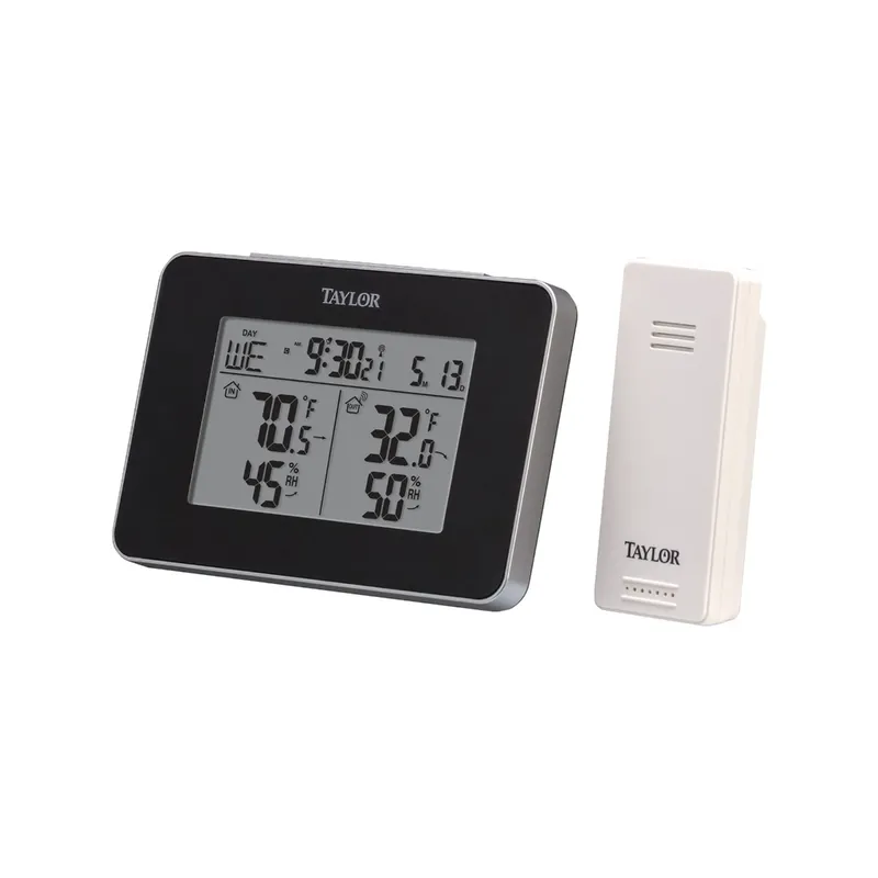 Taylor Precision Products Wireless Indoor and Outdoor Weather Station with Hygrometer