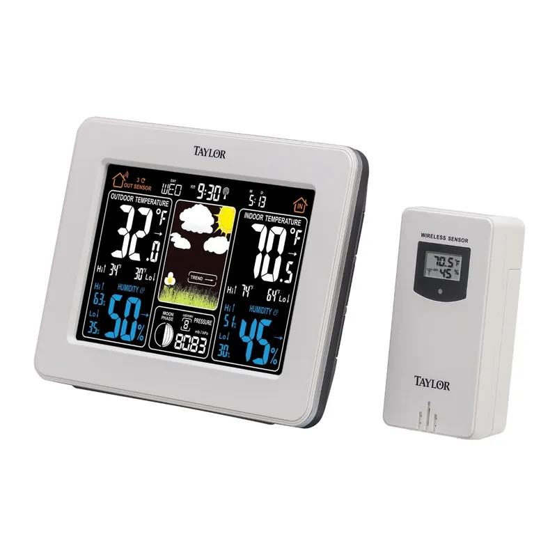 Taylor Precision Products Digital Deluxe Color Weather Forecaster