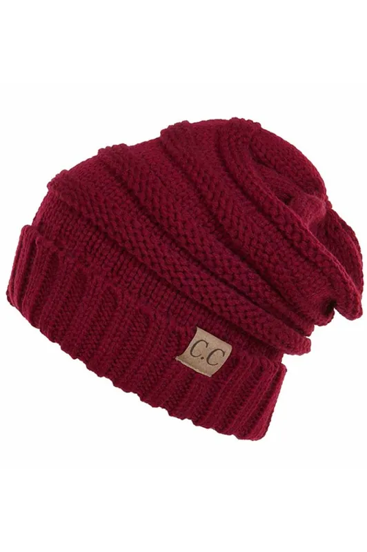 C.C. Beanie Women‘s Slouchy CC Beanies Hat100 - Burgundy