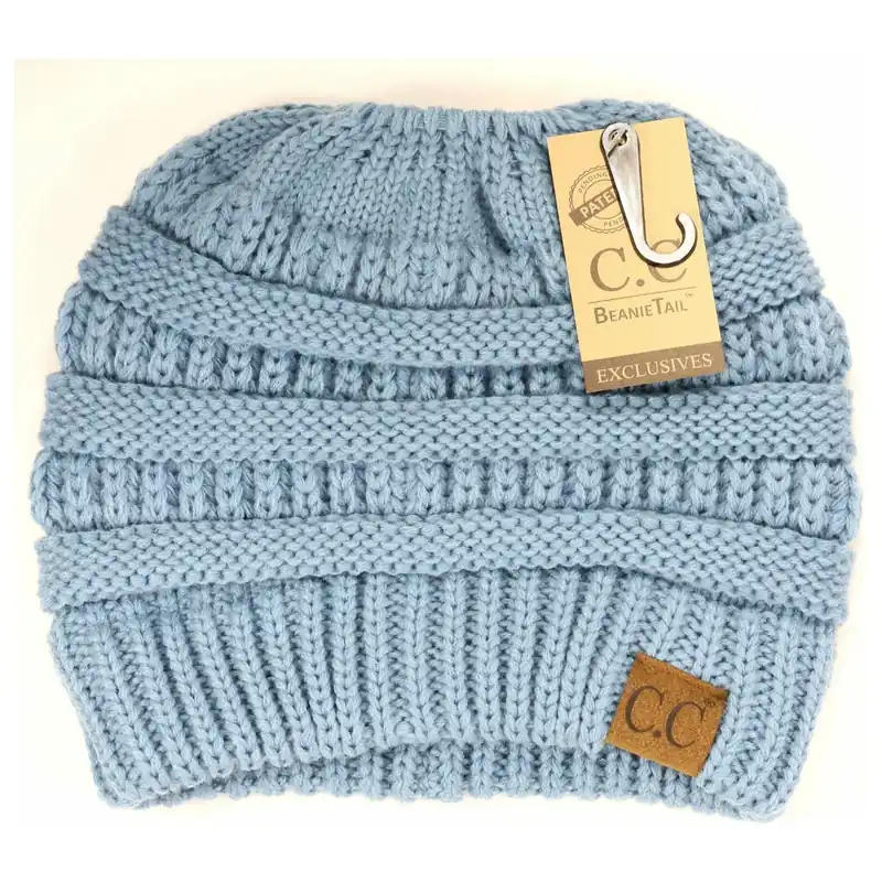 C.C. Beanie Women‘s Solid Classic CC Beanie Tail MB20A - Denim