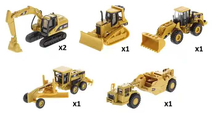 Diecast Masters 1 87 Cat Diecast Models (Assorted Style)