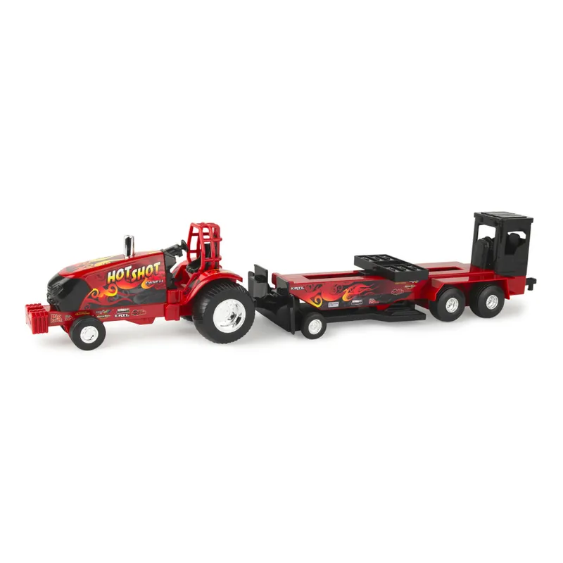 ERTL Case IH 1 32 Scale Pull Back Puller Tractor and Sled Toy Set