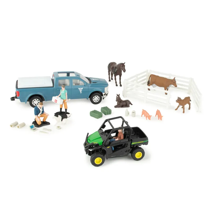 ERTL John Deere 1 32 Scale On-the-Farm Vet Toy Set
