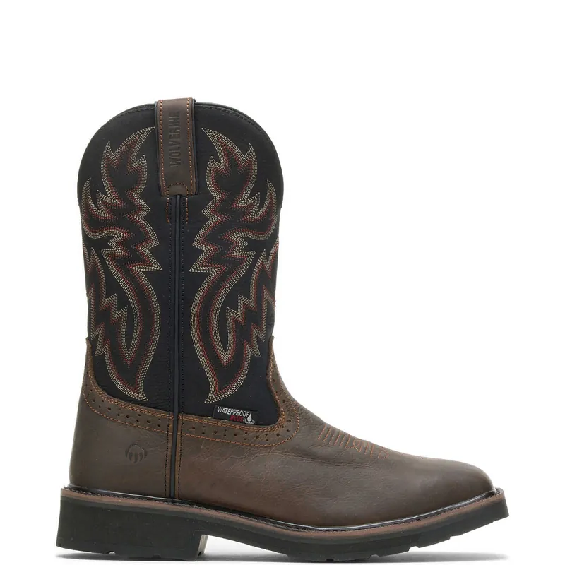 Wolverine Men‘s Rancher Waterproof Steel-Toe Wellington - Black/Brown