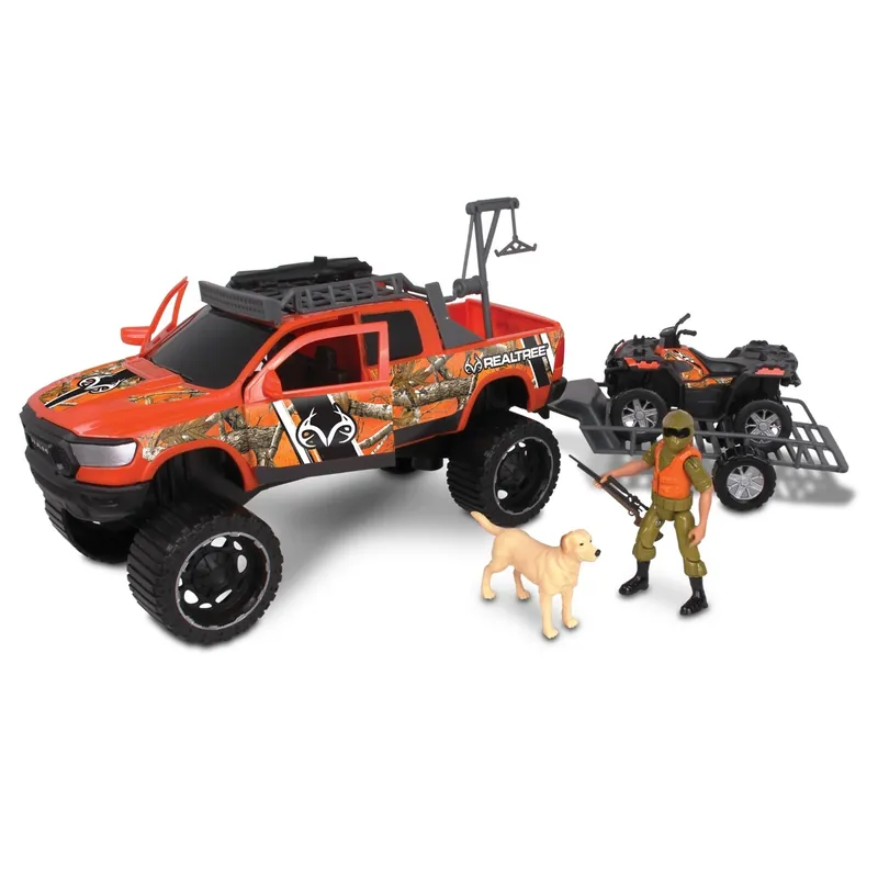 NKOK Realtree Vehicles with Sportsman 10pc Hunting Playset (Assorted Styles)
