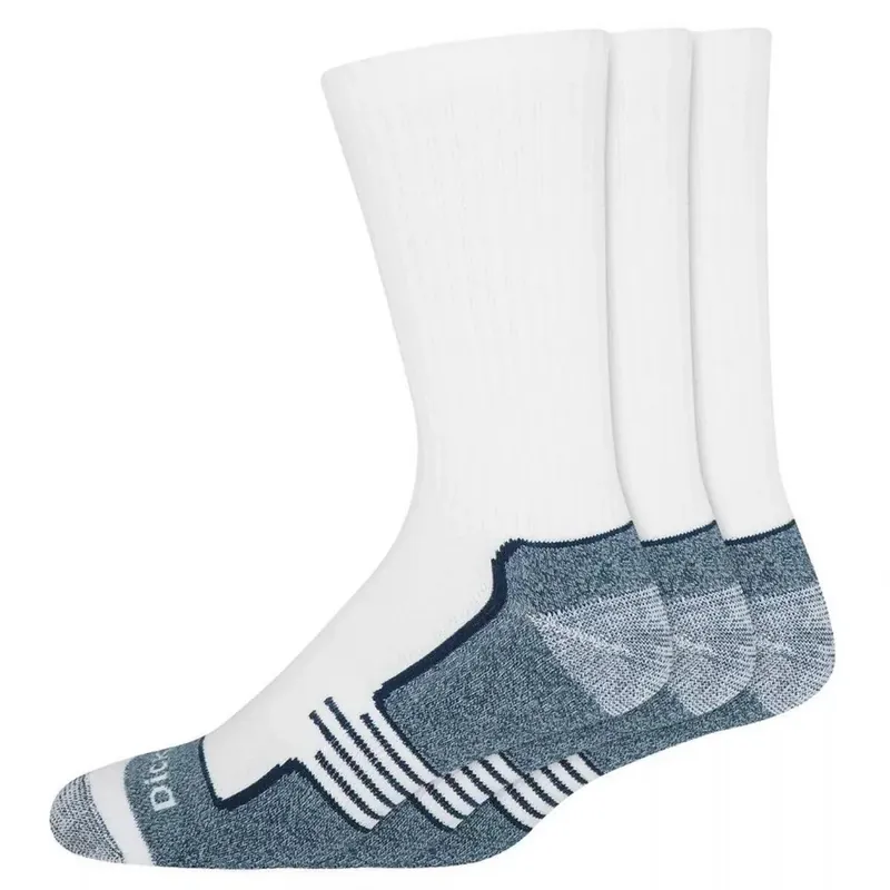 Dickies Men‘s Mid-Weight Industrial Strength White Crew Socks - 3 Pk