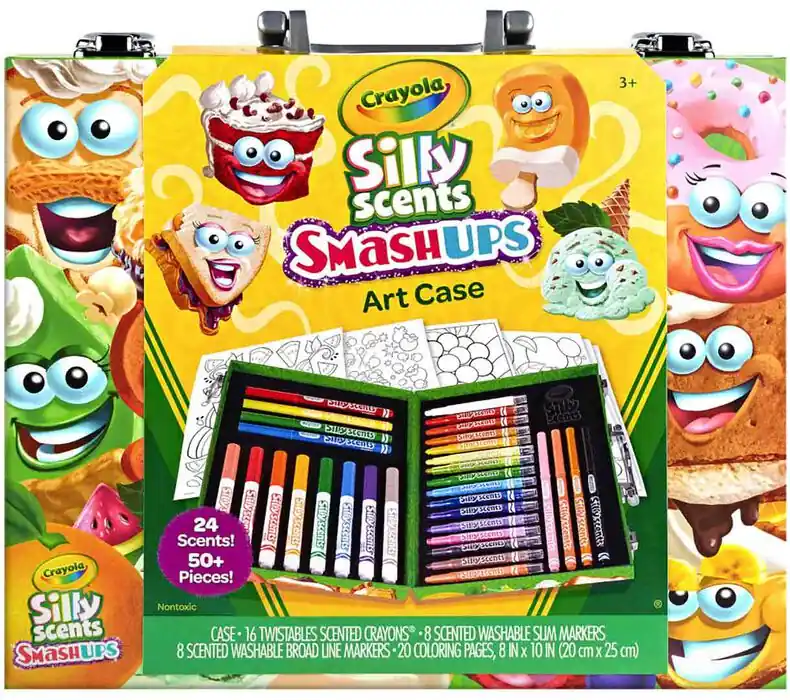 Crayola Silly Scents Smash Ups Mini Art Case for Kids
