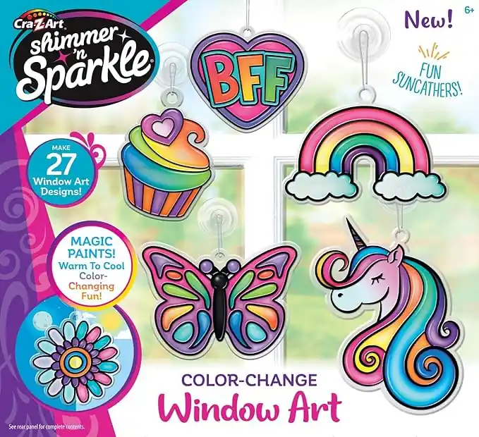 Cra-Z-Art Shimmer ‘n Sparkle Color Change Window Art
