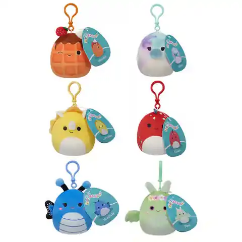 Squishmallow Clip On Plush (Assorted Styles)