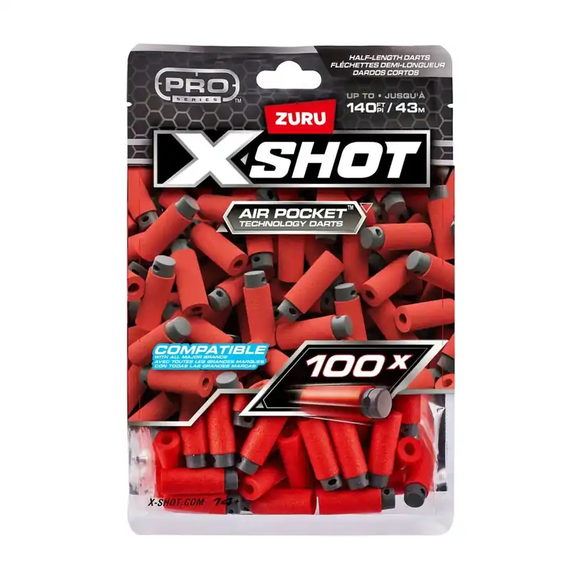 Zuru X-Shot Pro Series Half-Length Darts Refill Pack (100 Darts)