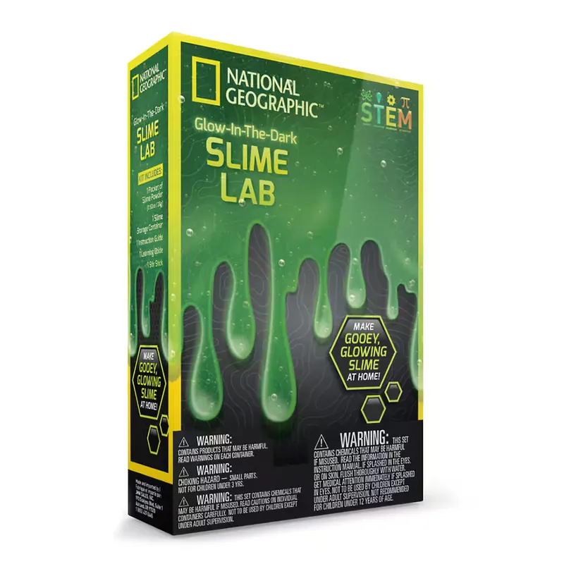 National Geographic Glow in the Dark Slime Lab Science Kit