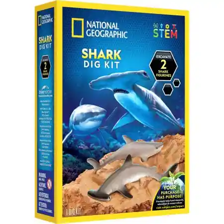 National Geographic Shark Tooth Dig Science Kit