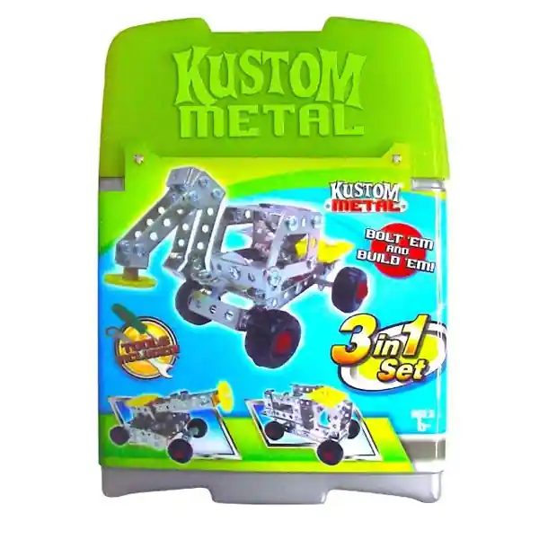 Hurricane Toys Kustom Metal 3-in-1 Bolt ‘Em and Build ‘Em Vehicles - Assorted Styles