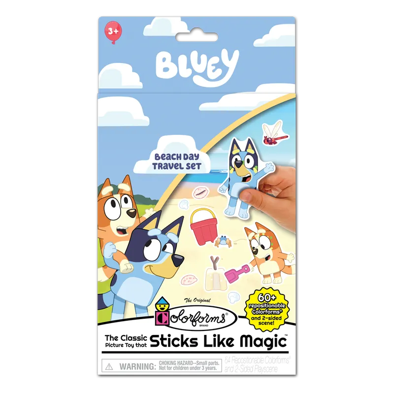 Playmonster Colorforms – Bluey Travel Set