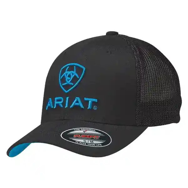 Ariat Men‘s FlexFit Meshback Cap - Black/Blue S/M