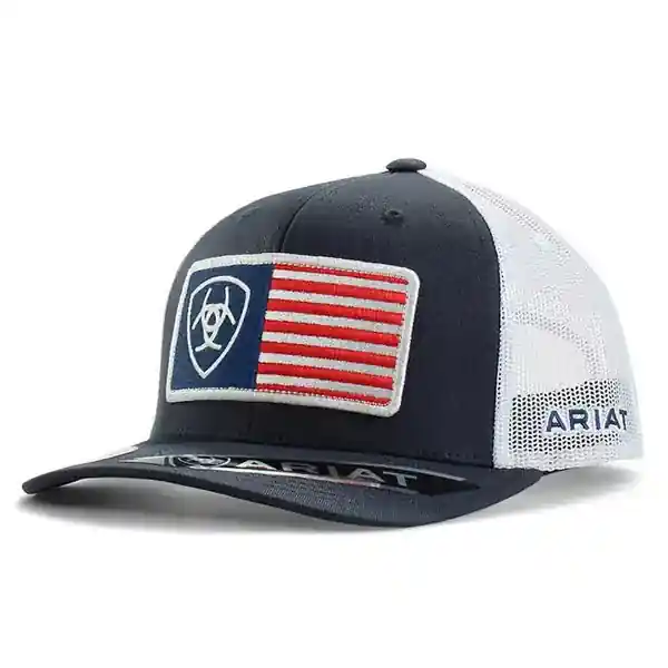 Ariat Men‘s USA Flag Patch Snap Back Cap - Navy
