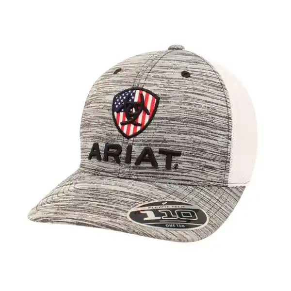 Ariat Men‘s Flexfit 110 USA Baseball Cap - Gray