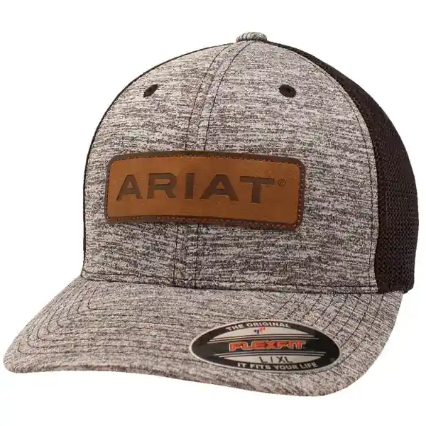 Ariat Men‘s Flex Fit Heather Cap with Leather Patch