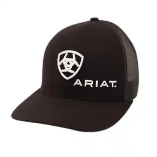 Ariat Men‘s R112 Center Shield Baseball Cap - Black