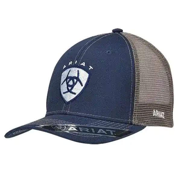 Ariat Men‘s Shield Text Logo Baseball Cap - Navy