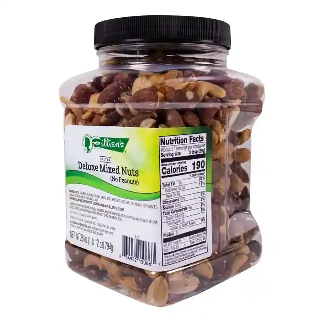 Eillien‘s Deluxe Trail Mixed Nuts Jar, 28oz.