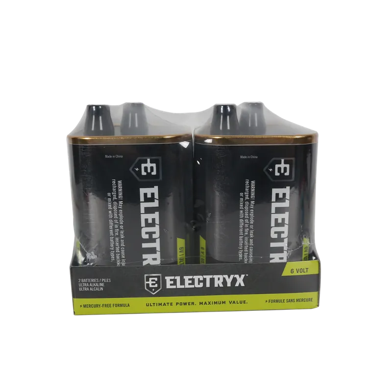 Electryx 6 Volt Ultra Alkaline Batteries-2 Pack