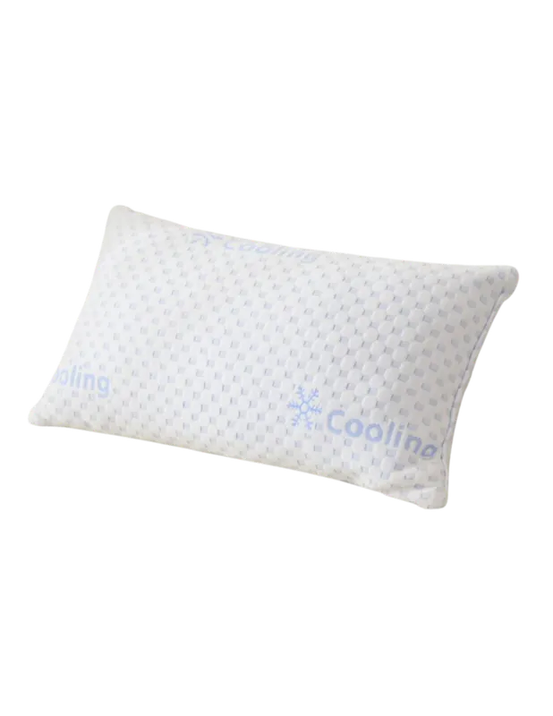 Spirit Linen Memory Foam Bed Cooling Pillow - Queen