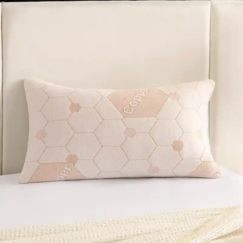 Spirit Linen Memory Foam Bed Copper Pillow - Queen