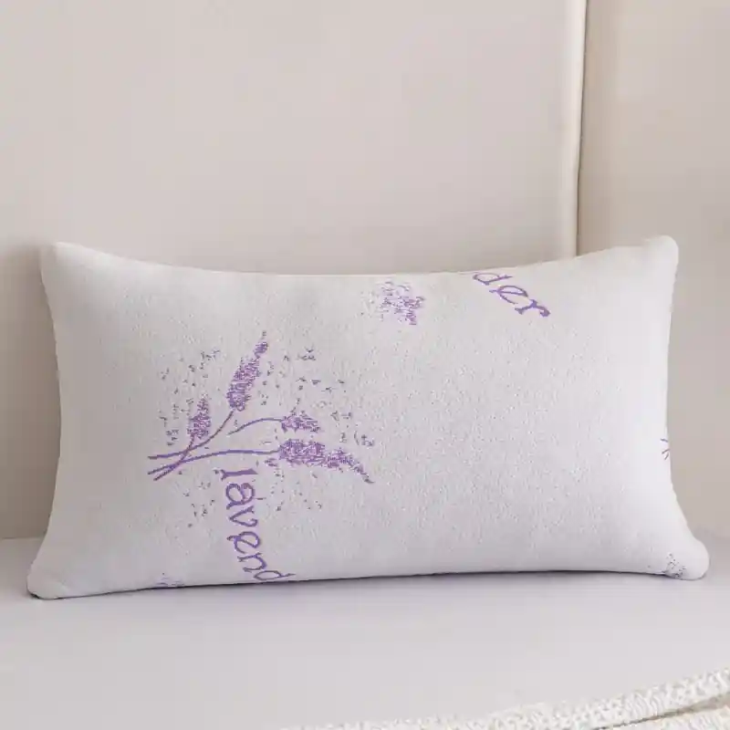 Spirit Linen Memory Foam Bed Lavender Pillow - Queen