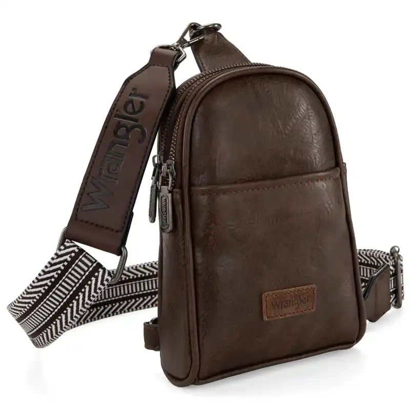 Montana West Wrangler Sling Bag / Crossbody / Chest Bag - Coffee