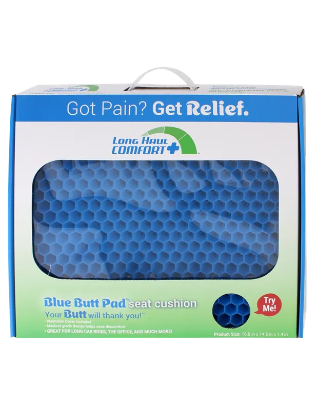 Big Blue Butt Pad - Gel Seat Cushion