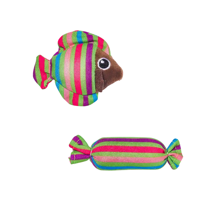 Main St. Pet™ 2-Pack Fish & Candy Catnip Cat Toy