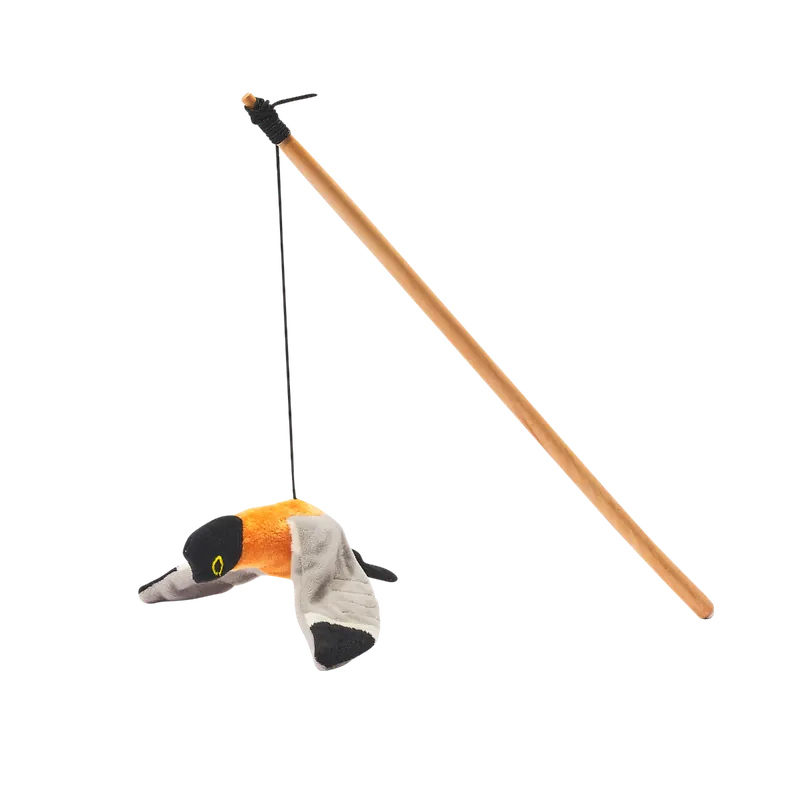 Main St. Pet™ Orange Bird Teaser Wand Catnip Cat Toy